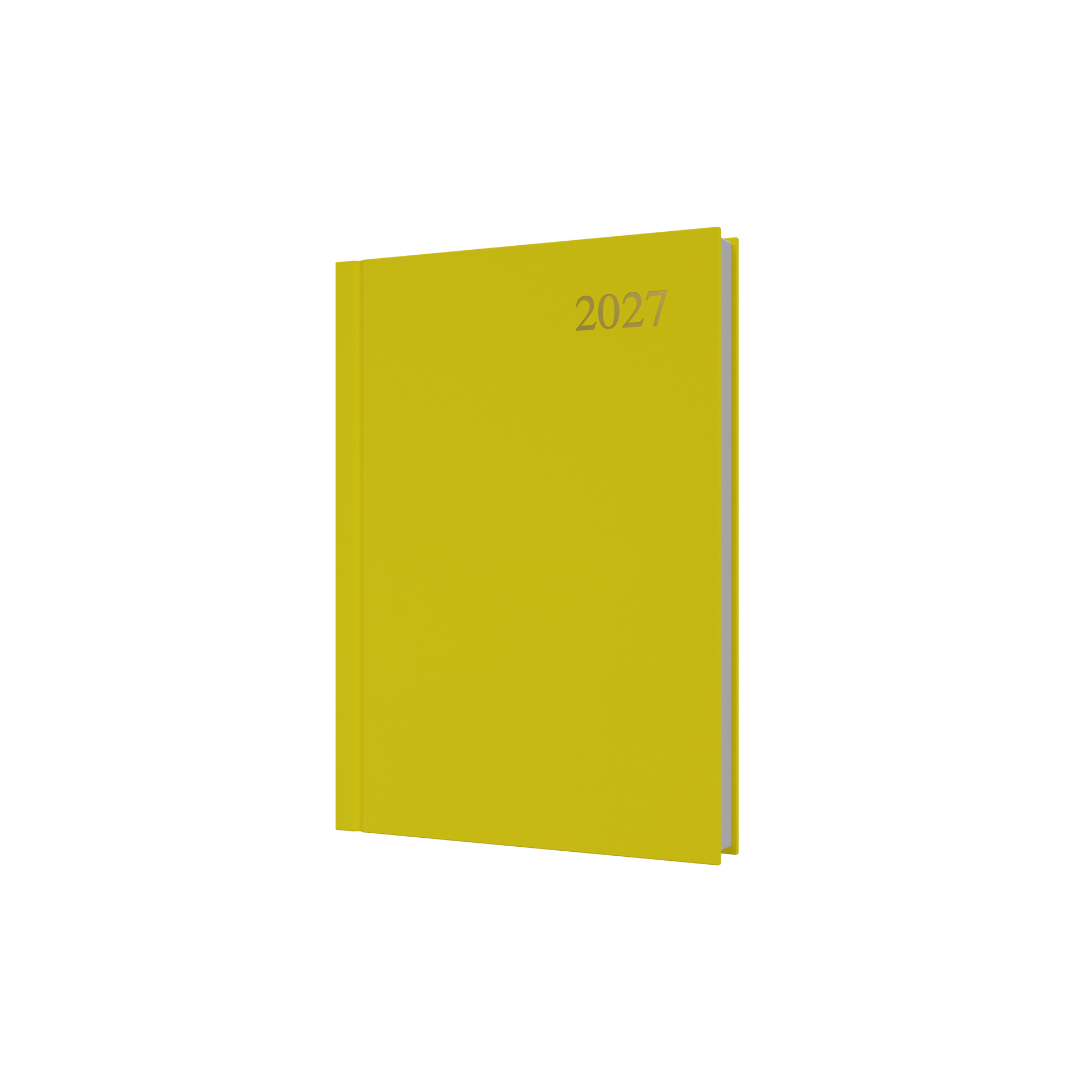 Collins Essential 2027 A5 Day to a Page Diary Yellow front cover