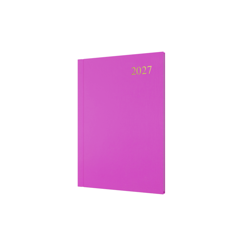 Collins Essential 2027 A5 Week to View Diary Pink front cover