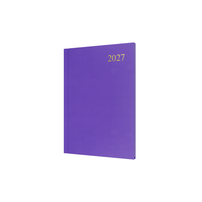 Collins Essential 2027 A5 Week to View Diary Purple front cover