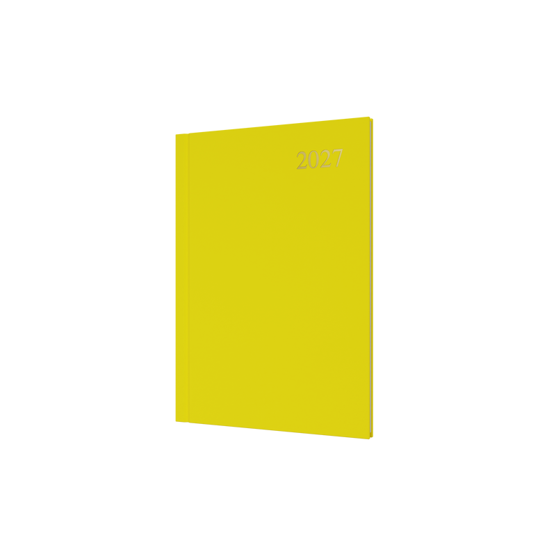 Collins Essential 2027 A5 Week to View Diary Yellow front cover