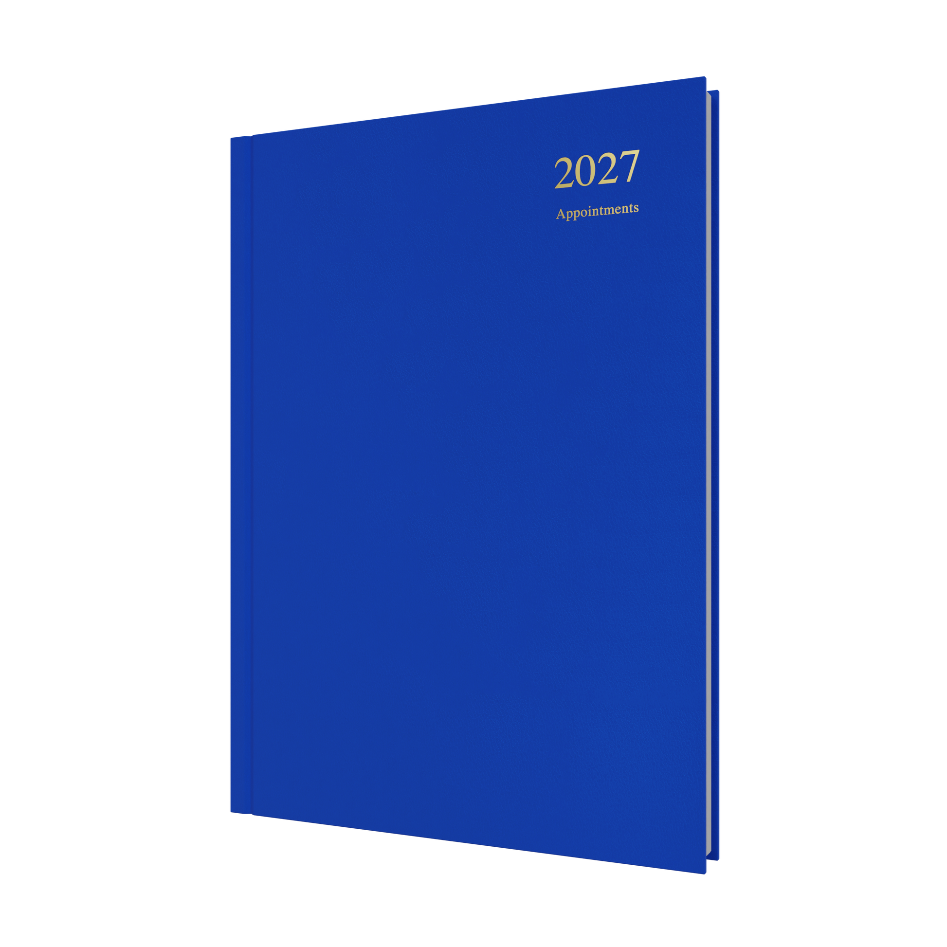Collins Essential Appointment 2027 A4 Day to a Page Diary Blue front cover