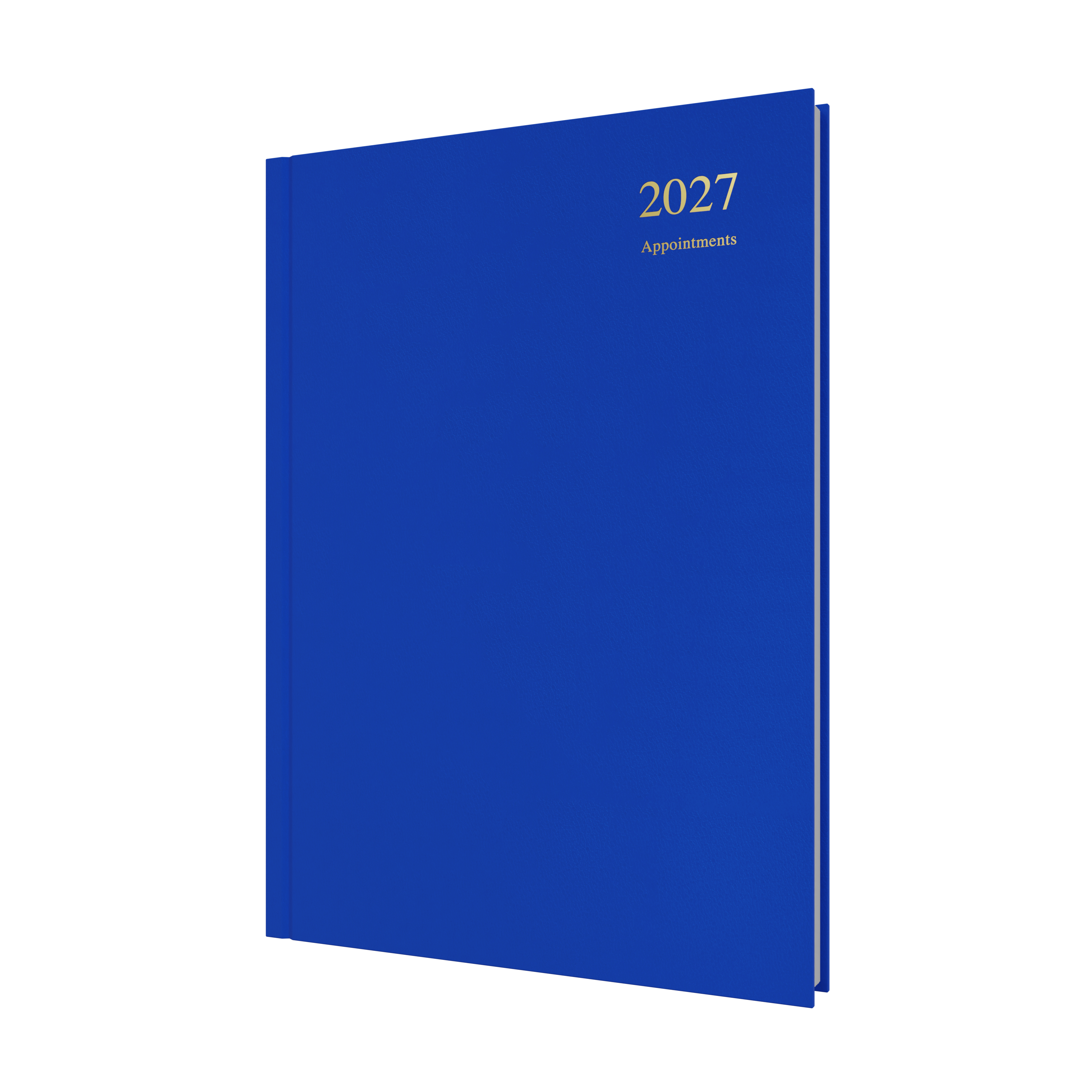 Collins Essential Appointment 2027 A4 Day to a Page Diary Blue front cover
