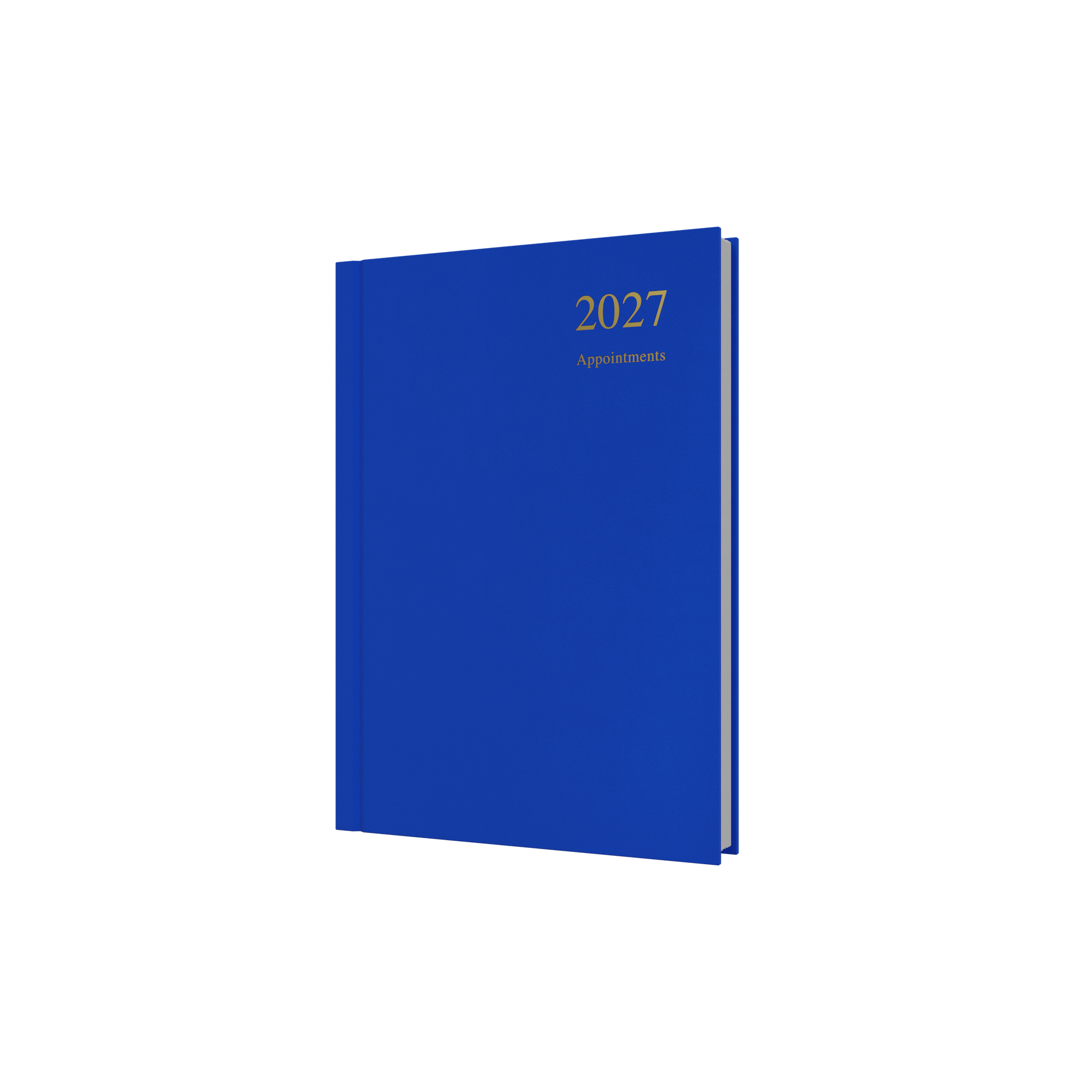 Collins Essential Appointment 2027 A5 Day to a Page Diary Blue front cover