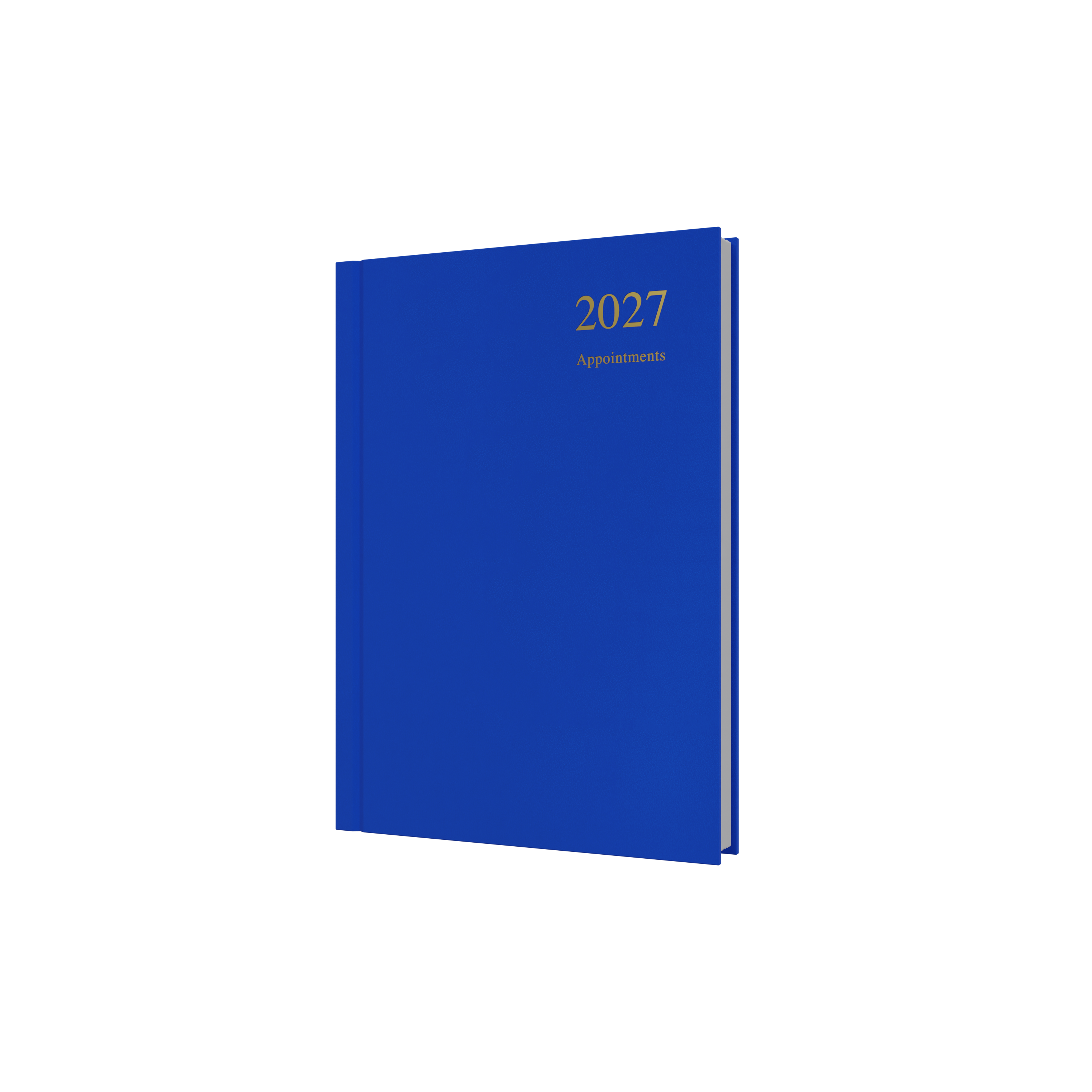 Collins Essential Appointment 2027 A5 Day to a Page Diary Blue front cover
