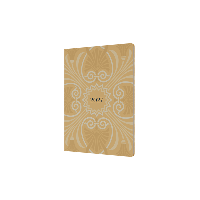 Lavish Lux 2027 A5 Week to View Yellow front cover