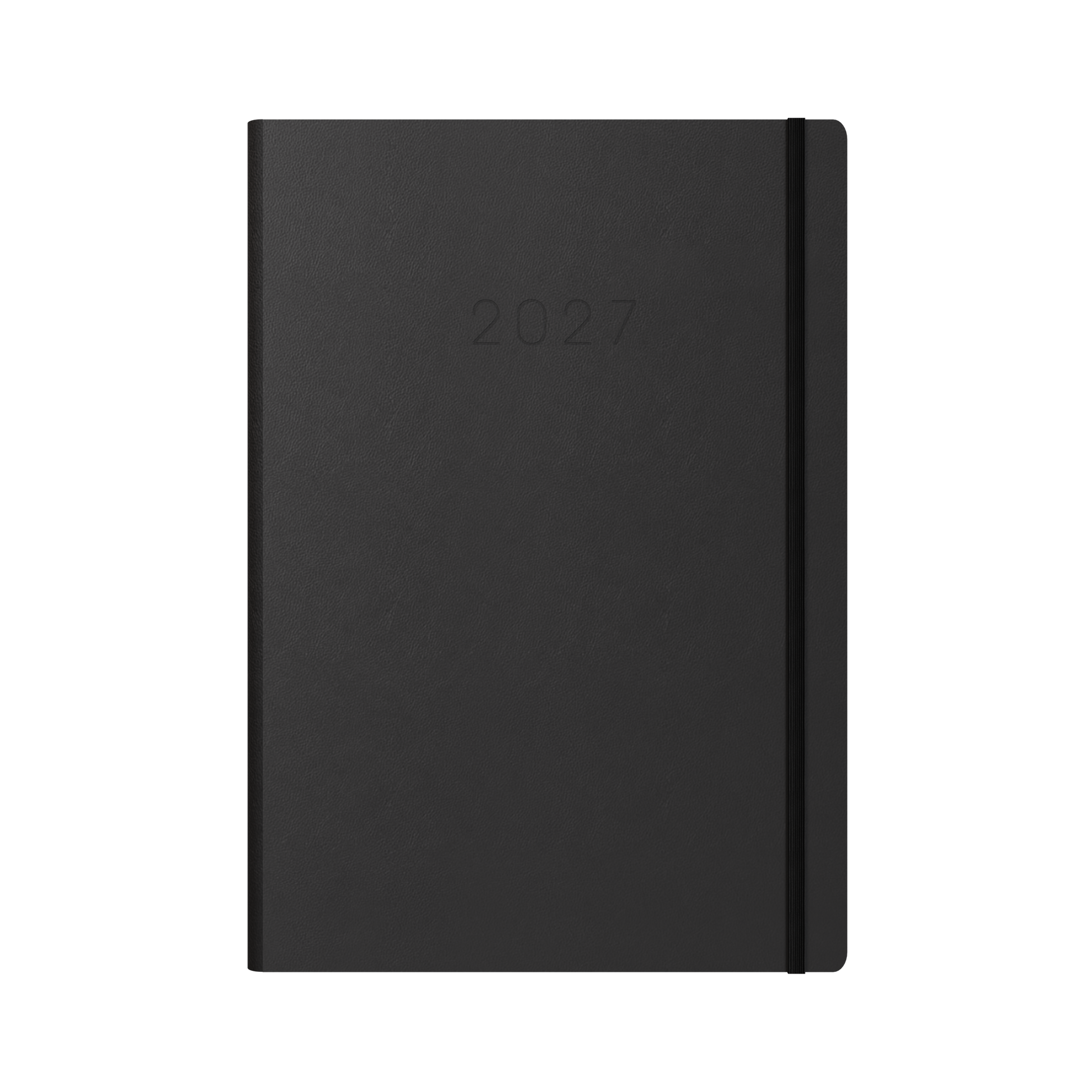 Collins Legacy 2027 A4 day to page black angled view