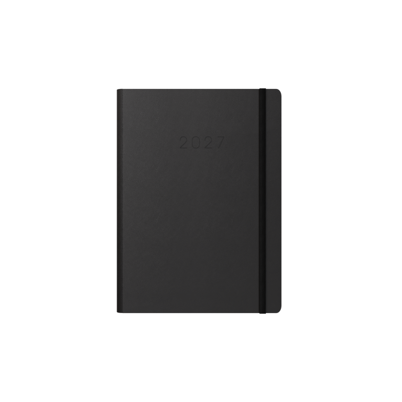 Collins Legacy 2027 A5 day to page black angled view