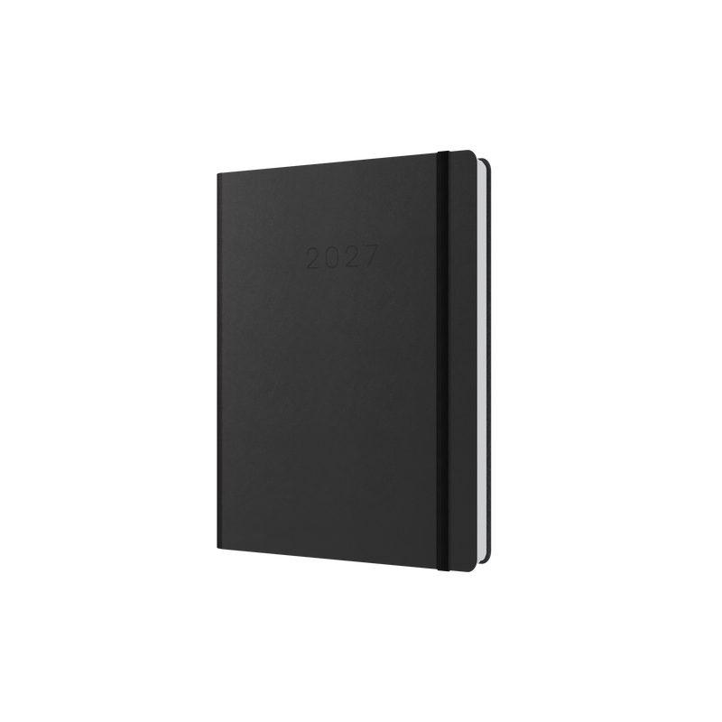 Collins Legacy 2027 A5 day to page black front cover