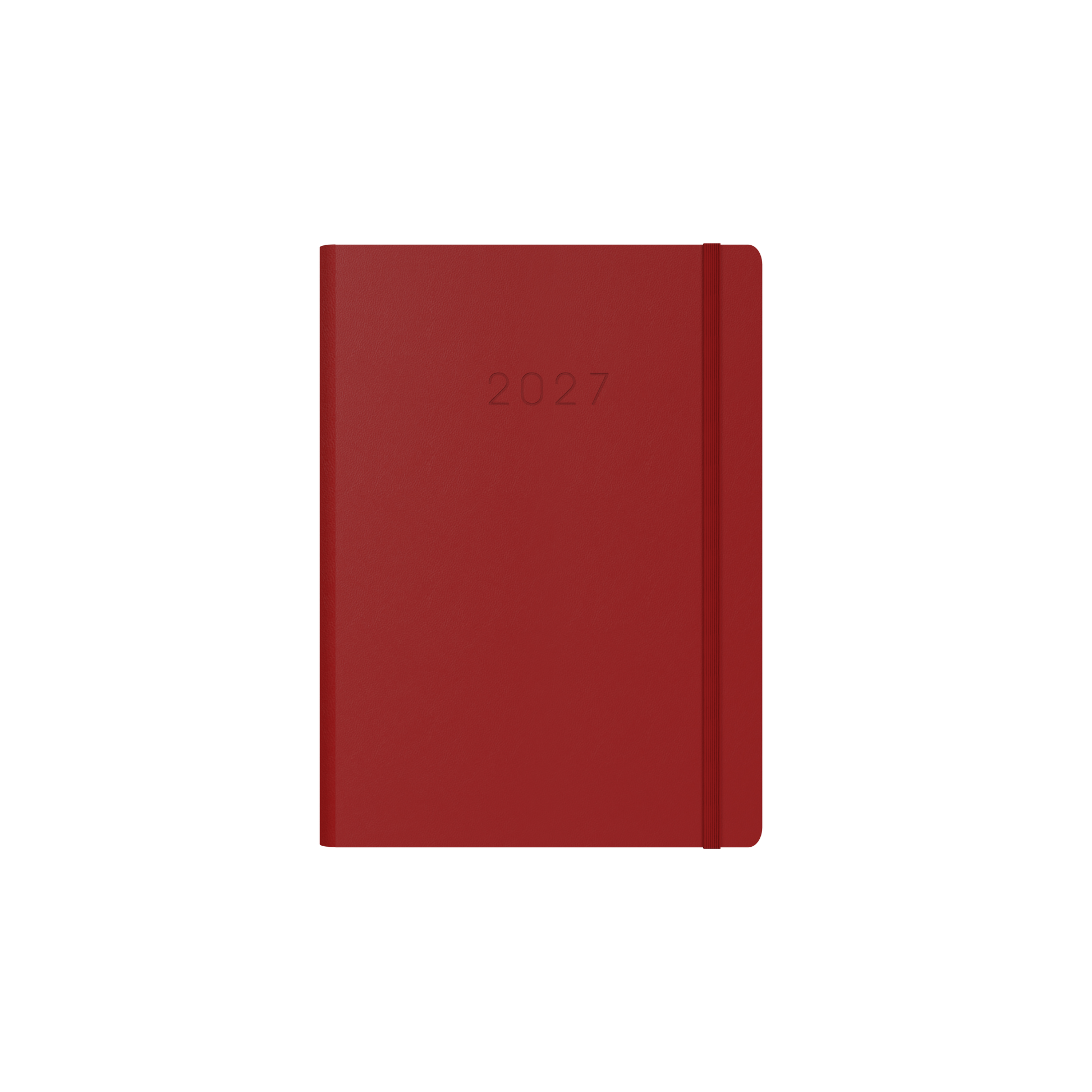 Collins Legacy 2027 A5 week to view red angled view