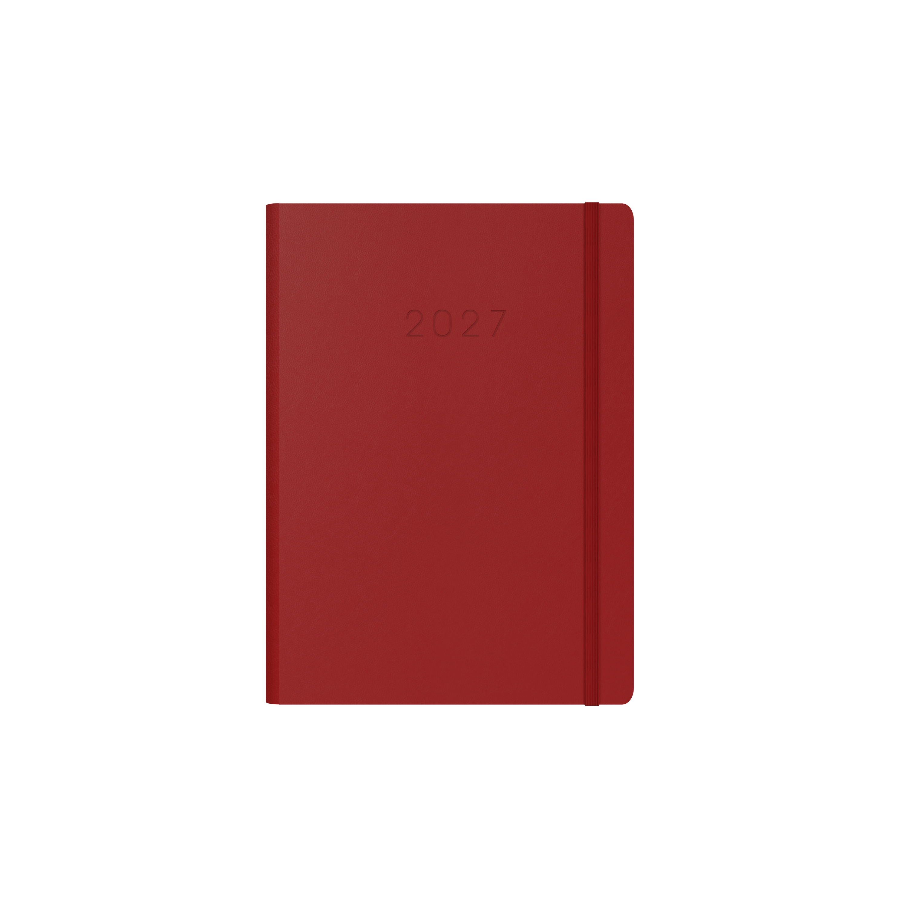 Collins Legacy 2027 A5 week to view red angled view