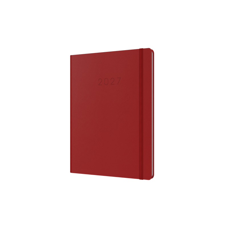 Collins Legacy 2027 A5 week to view red front cover
