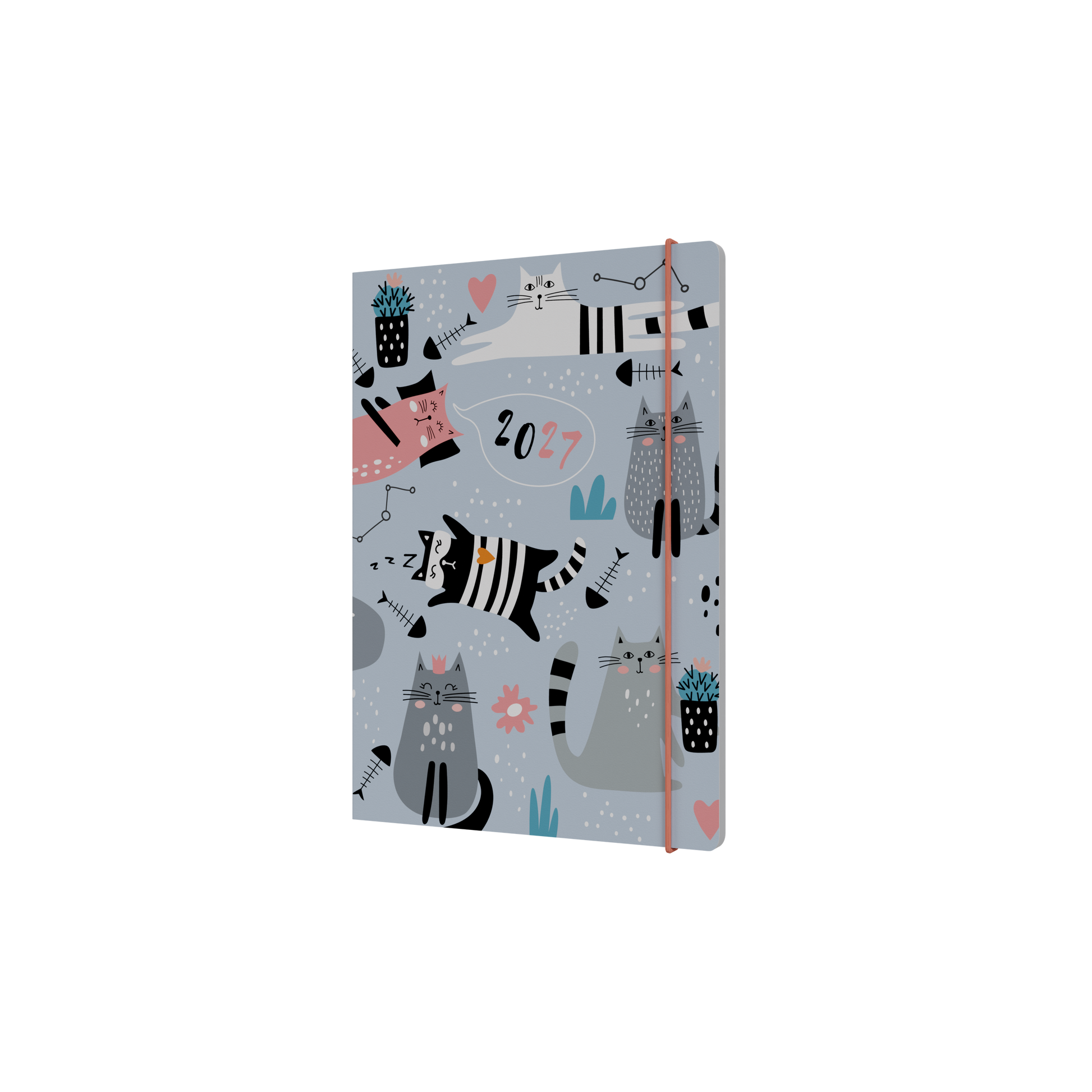 Collins Maru 2027 A5 Week to View Cat front cover