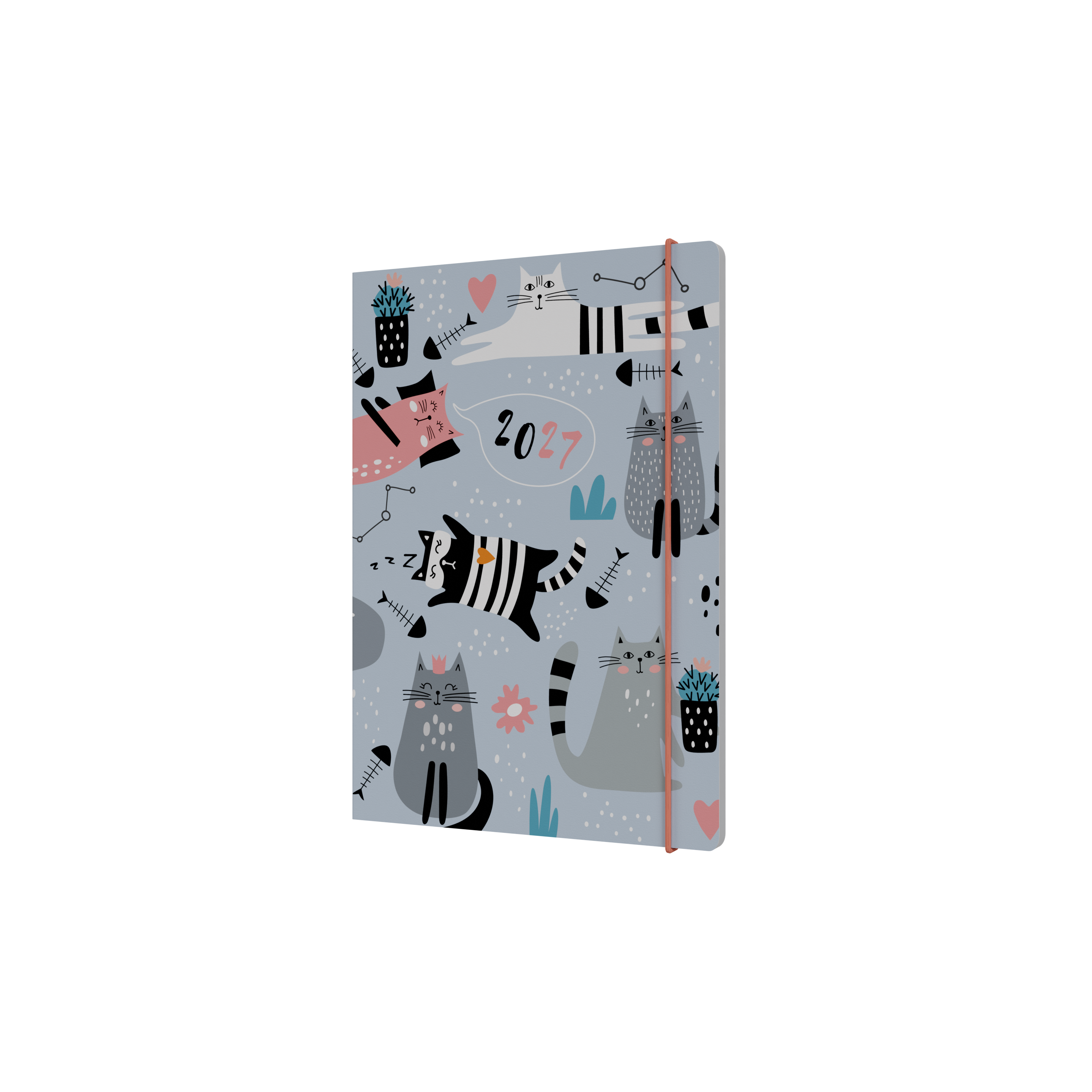 Collins Maru 2027 A5 Week to View Cat front cover