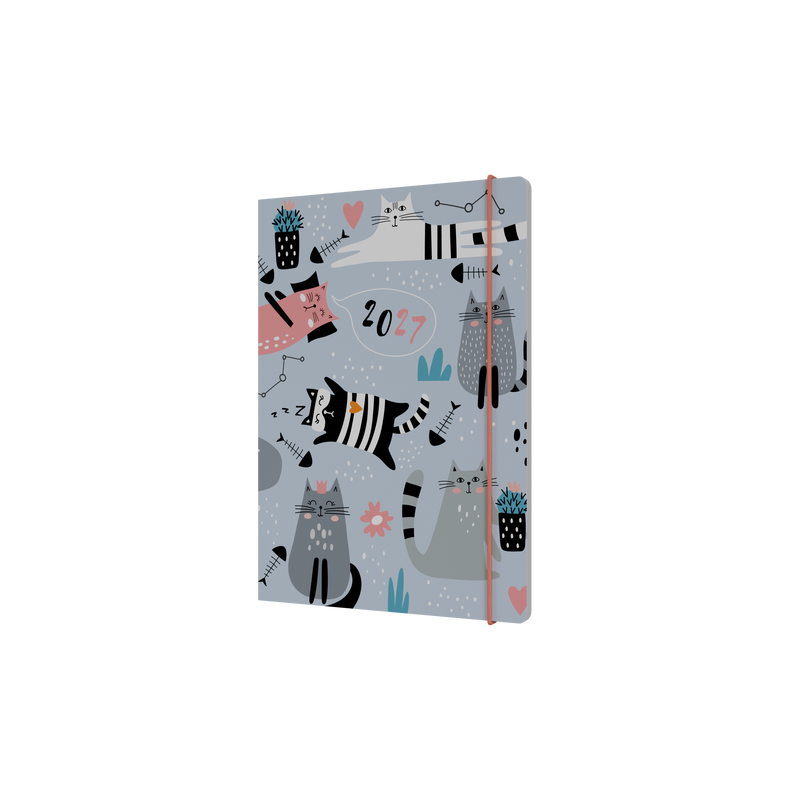 Collins Maru 2027 A5 Week to View Cat front cover