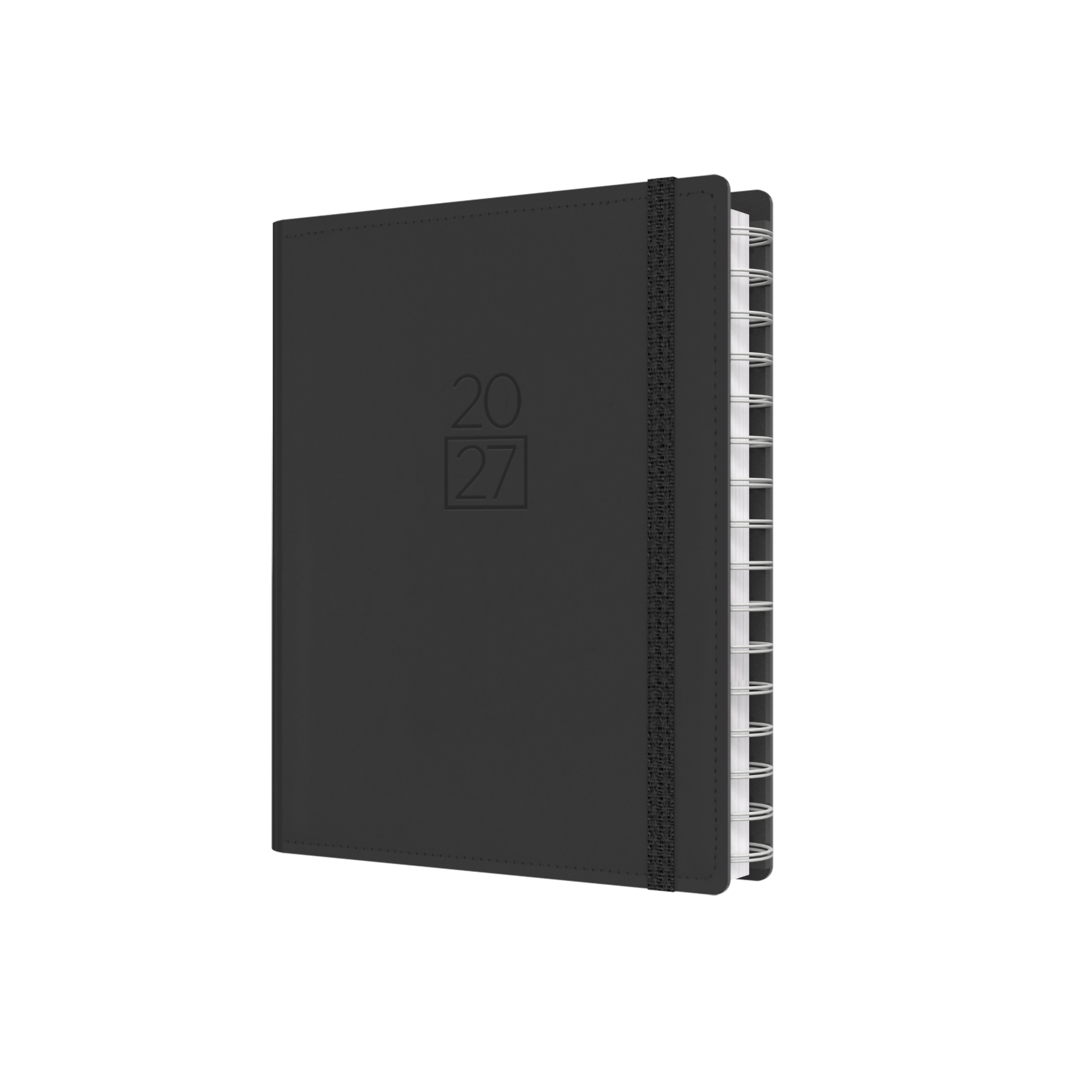 Plan + Note Pro 2027 A5 Week to View Charcoal front cover