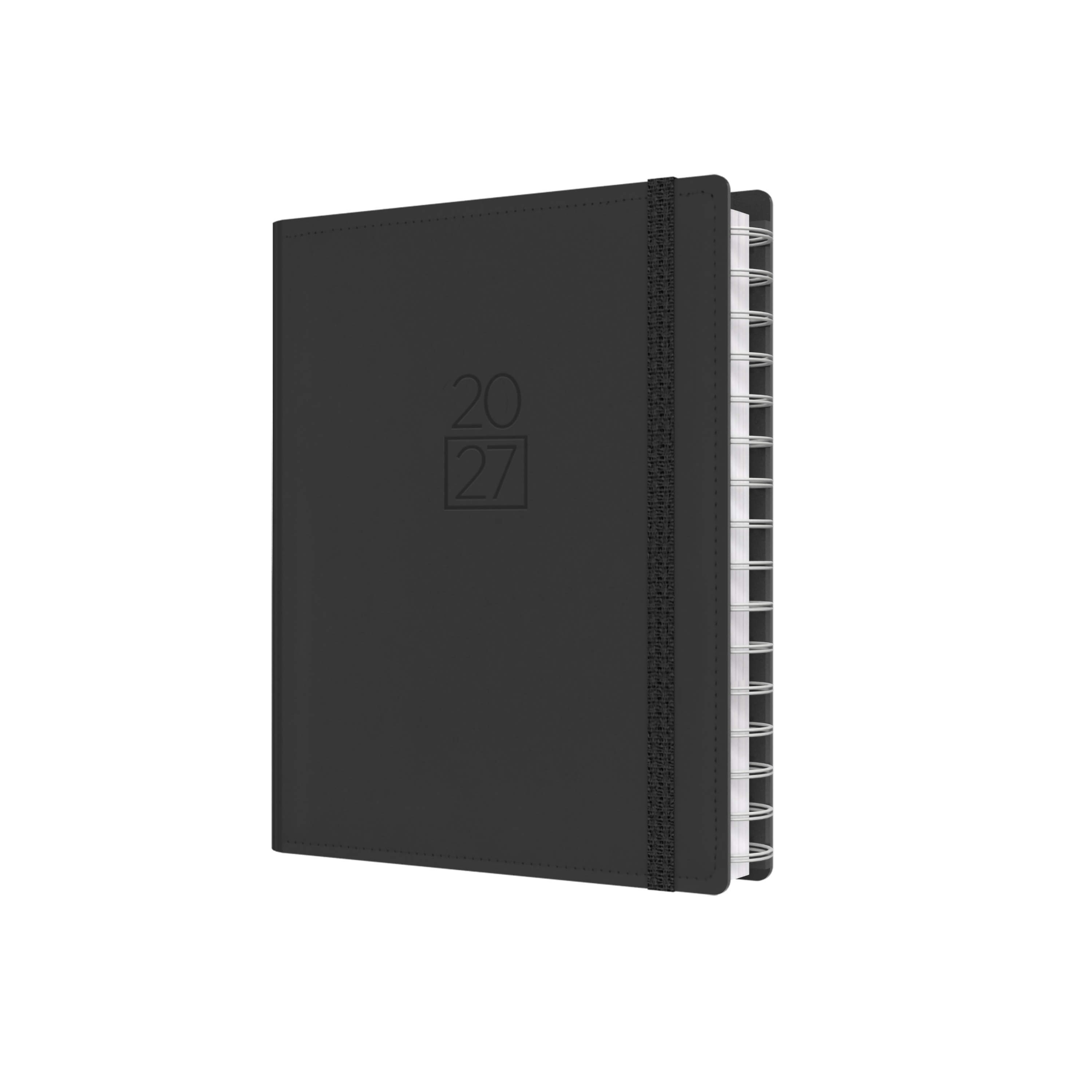 Plan + Note Pro 2027 A5 Week to View Charcoal front cover