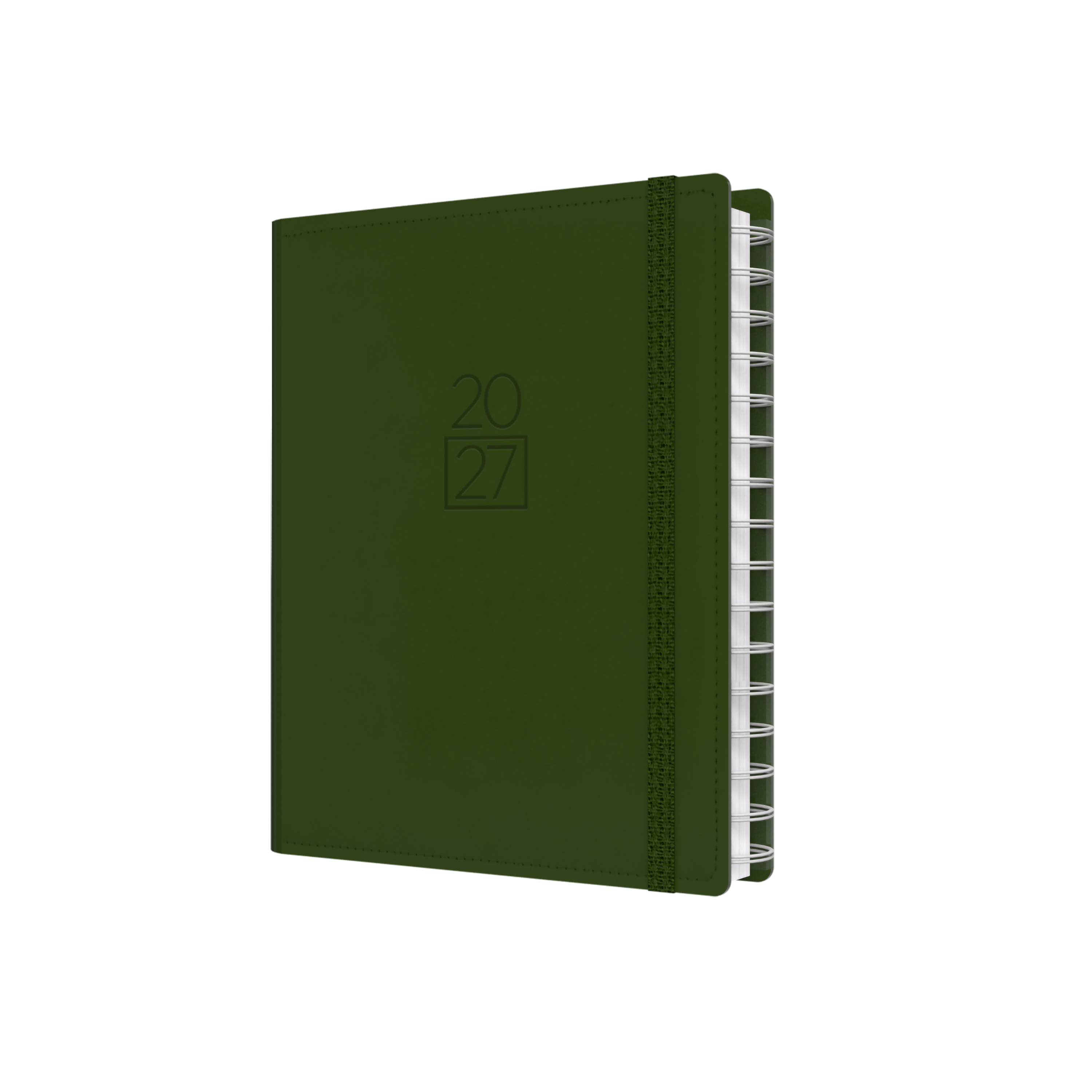 Plan + Note Pro 2027 A5 Week to View Green front cover