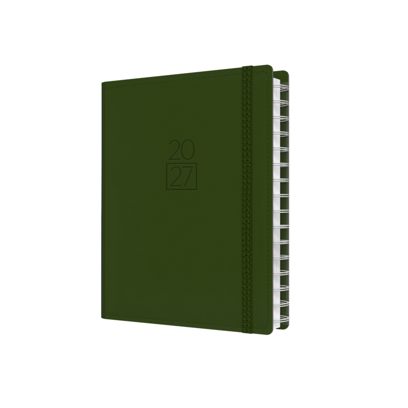 Plan + Note Pro 2027 A5 Week to View Green front cover