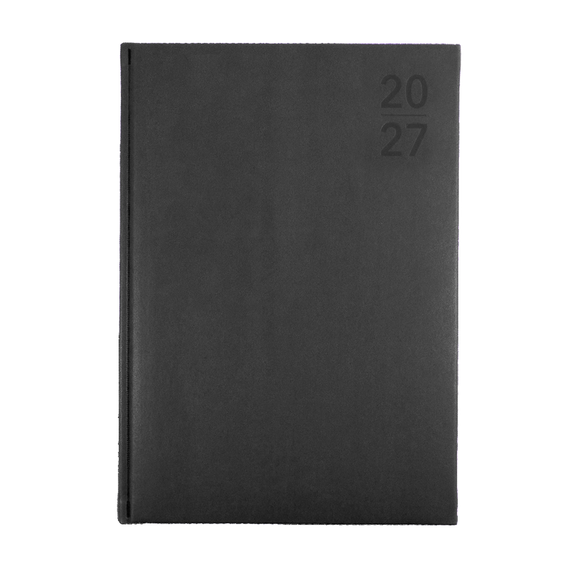 Collins Silhouette 2027 A4 Day to Page Charcoal angled view
