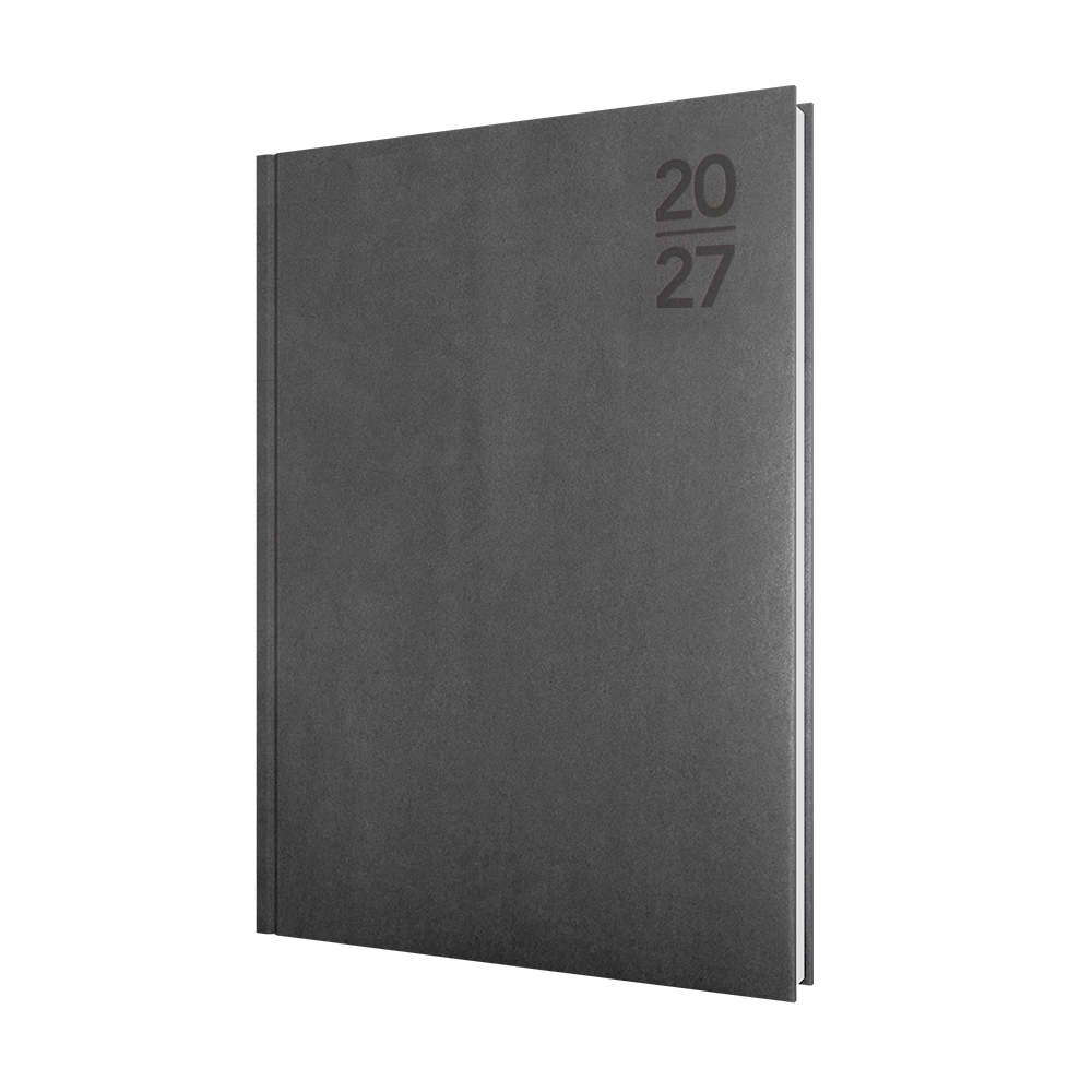 Collins Silhouette 2027 A4 Day to Page Charcoal front cover