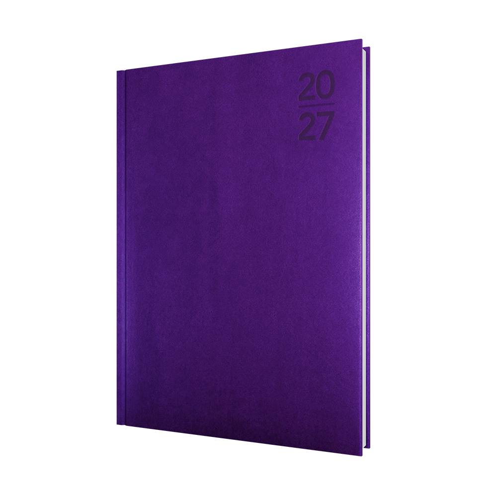 Collins Silhouette 2027 A4 Day to Page Purple front cover