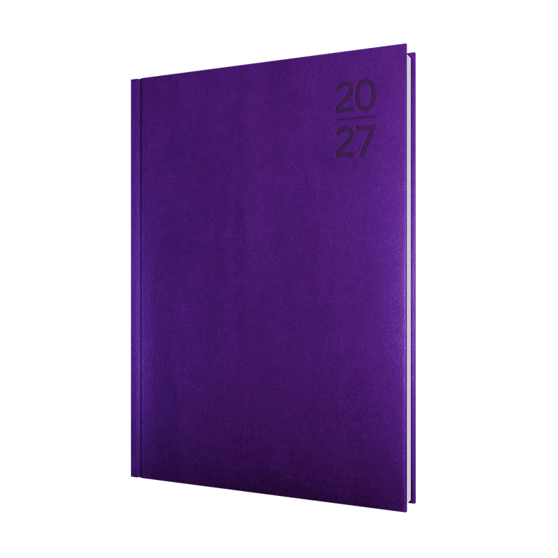 Collins Silhouette 2027 A4 Day to Page Purple front cover