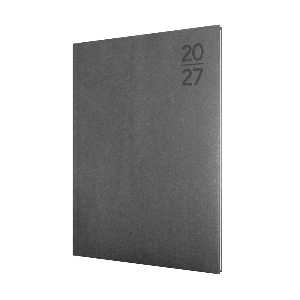 Collins Silhouette 2027 A4 Week to View Charcoal front cover