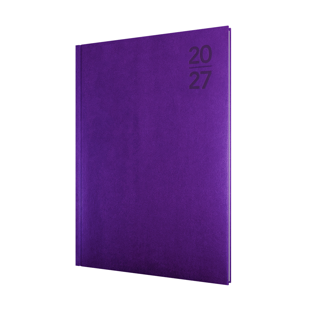 Collins Silhouette 2027 A4 Week to View Purple front cover