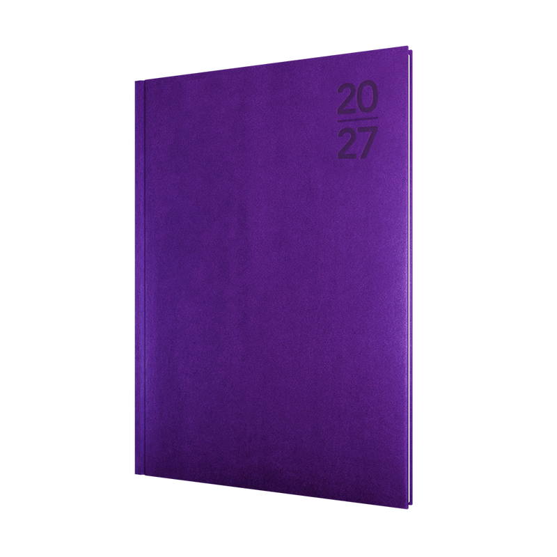 Collins Silhouette 2027 A4 Week to View Purple front cover