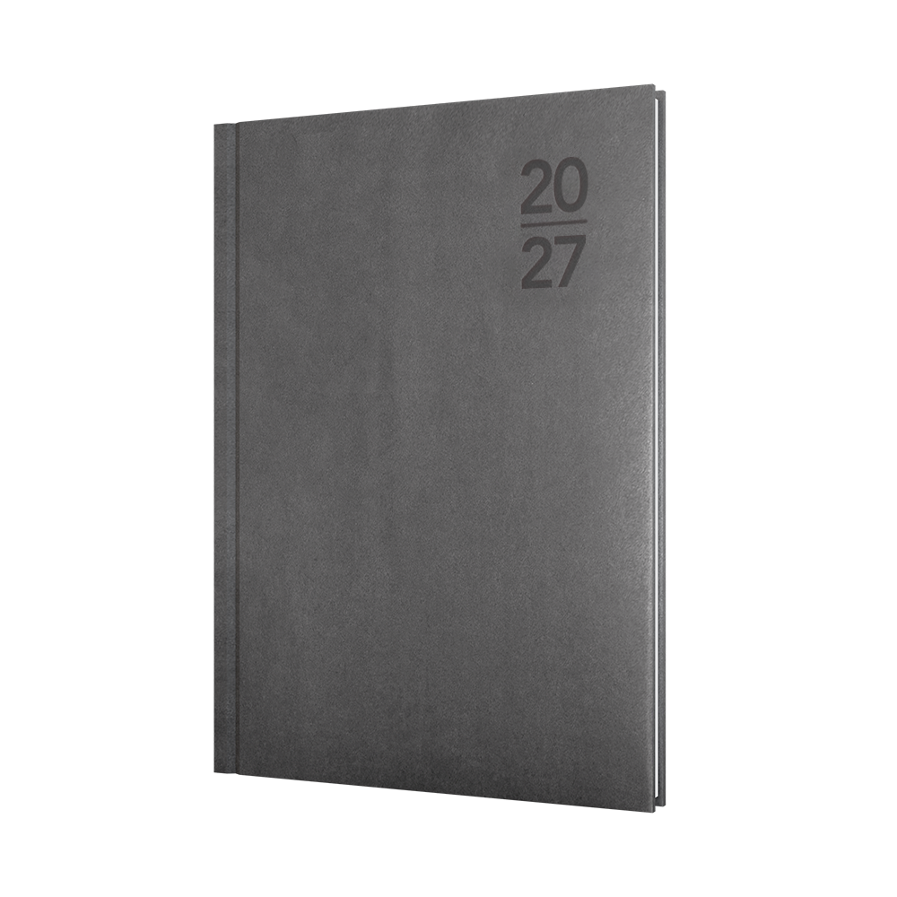 Collins Silhouette 2027 A5 Week to View Charcoal front cover