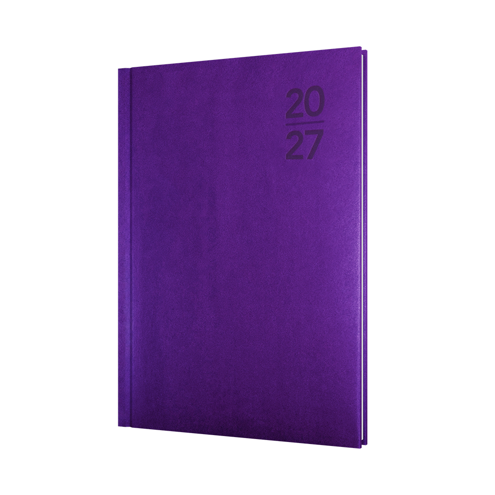Collins Silhouette 2027 A5 Week to View Purple front cover
