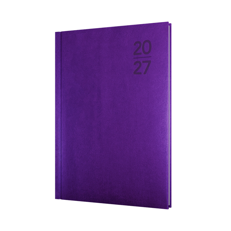 Collins Silhouette 2027 A5 Week to View Purple front cover
