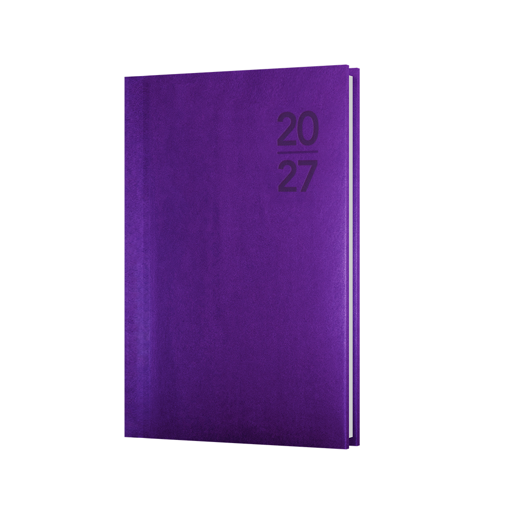 Collins Silhouette 2027 B7R Week to View Purple front cover