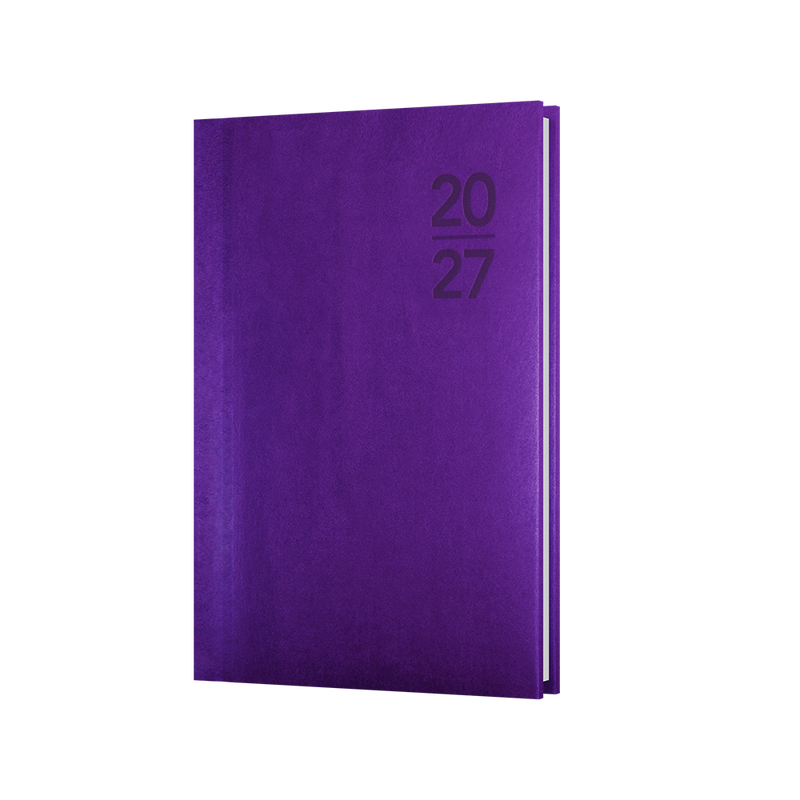 Collins Silhouette 2027 B7R Week to View Purple front cover