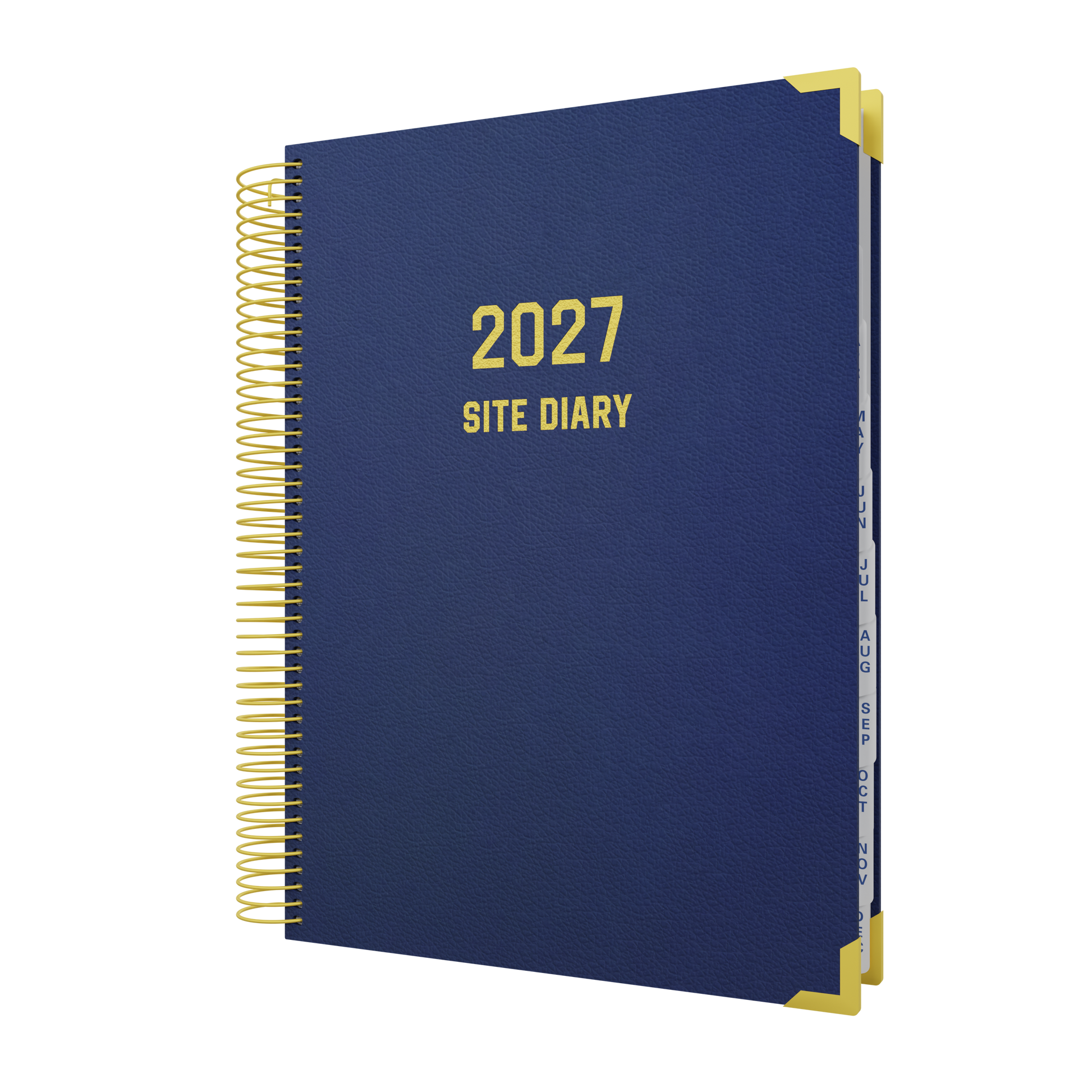 Collins Site Diary 2027 A4 Day to Page Navy front cover
