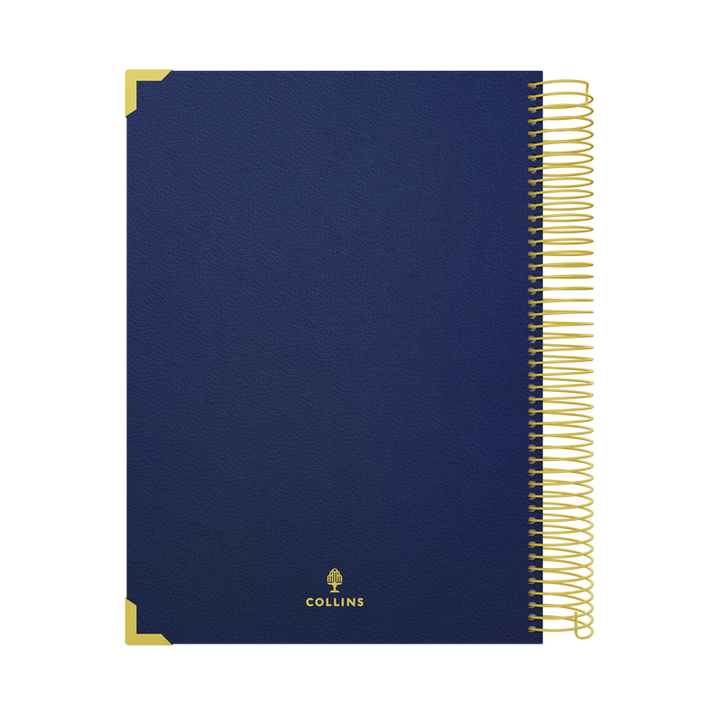 Collins Site Diary 2027 A4 Day to Page Navy interior layout
