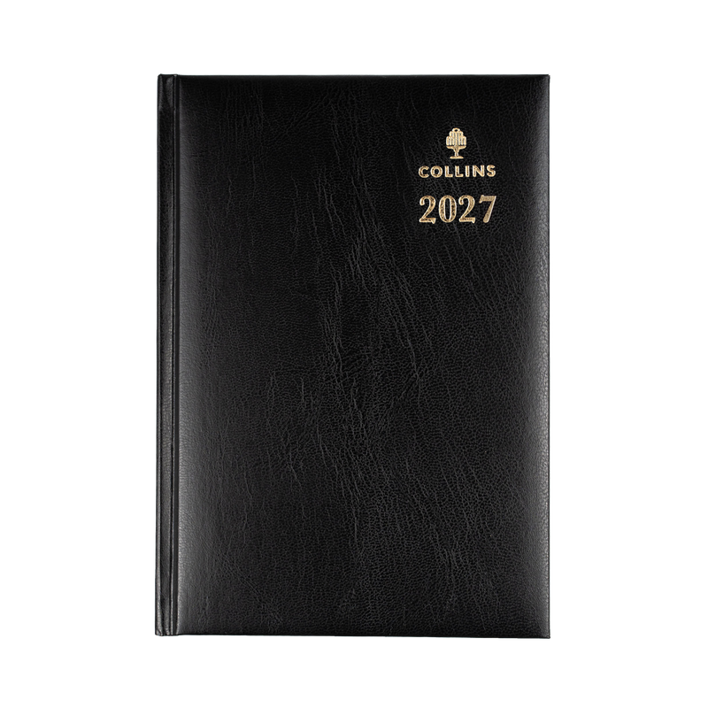 Sterling 2027 A5 Day to Page Black angled view