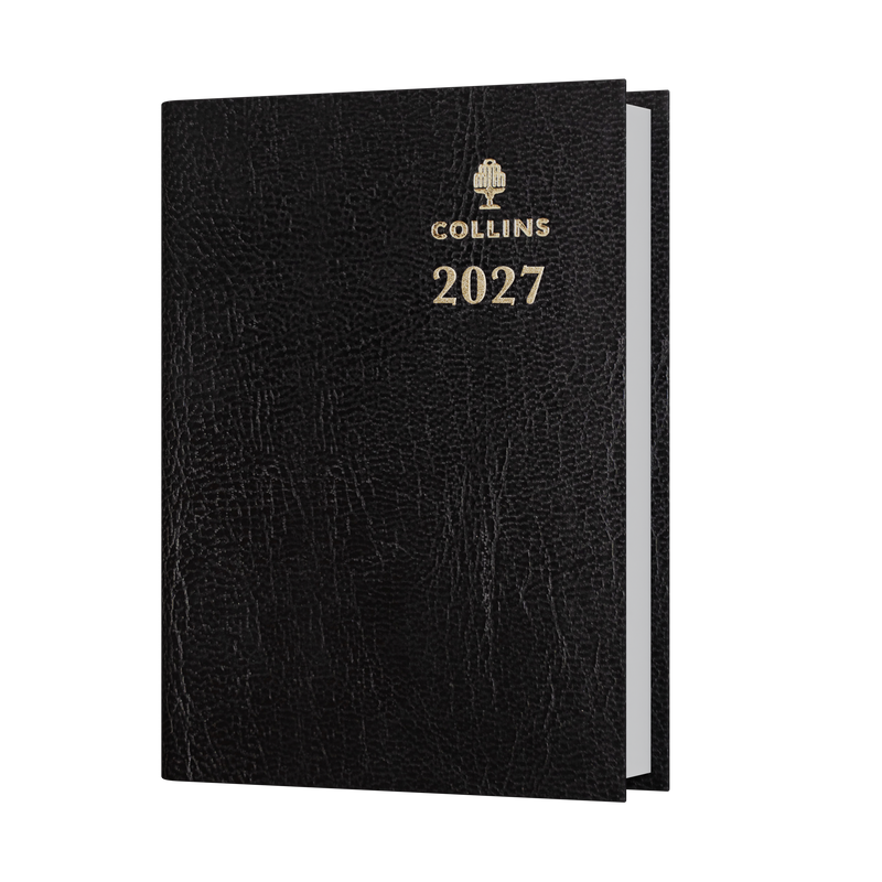 Sterling 2027 A7 Day to Page Black front cover