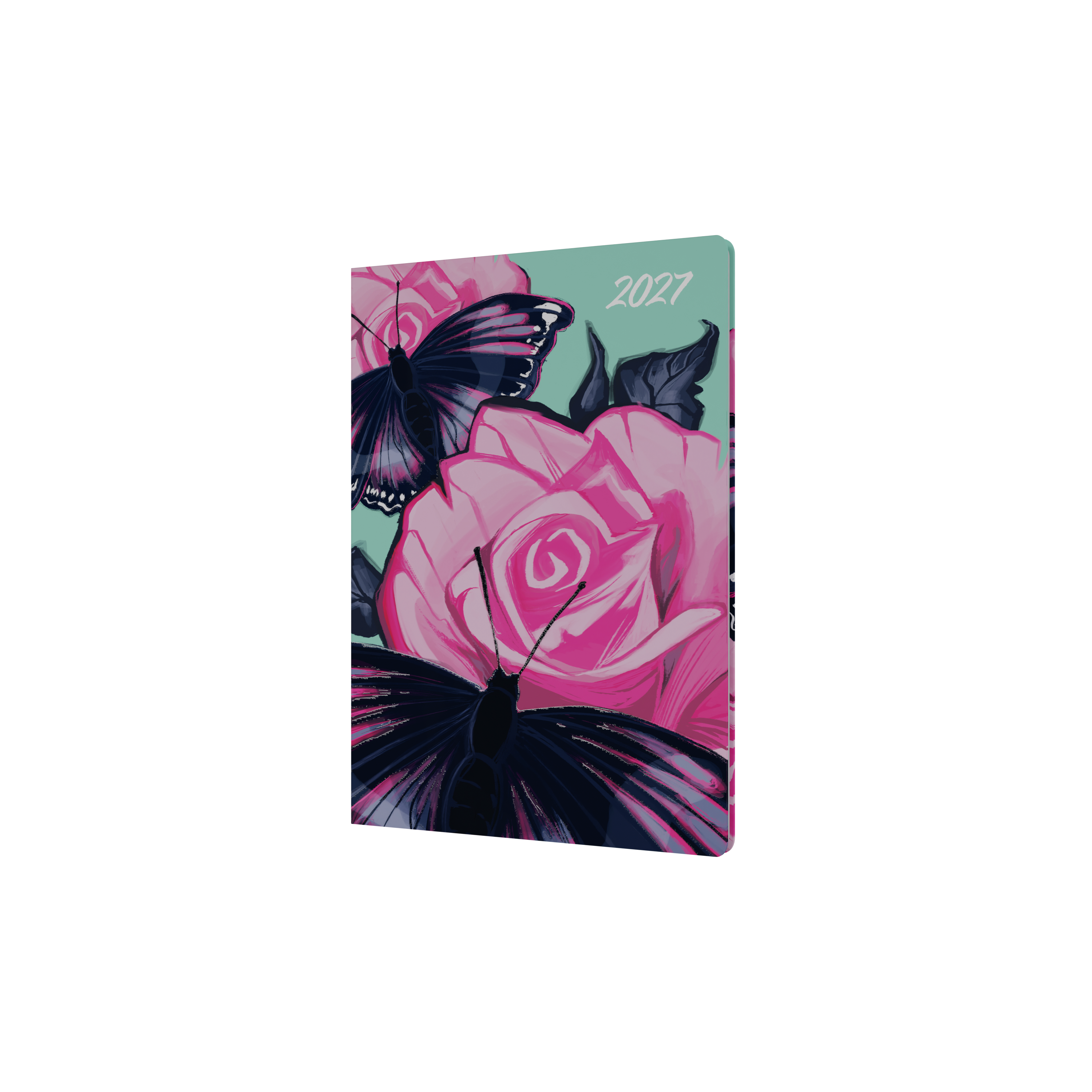 The Roses 2027 A5 Week to View Butterfly front cover