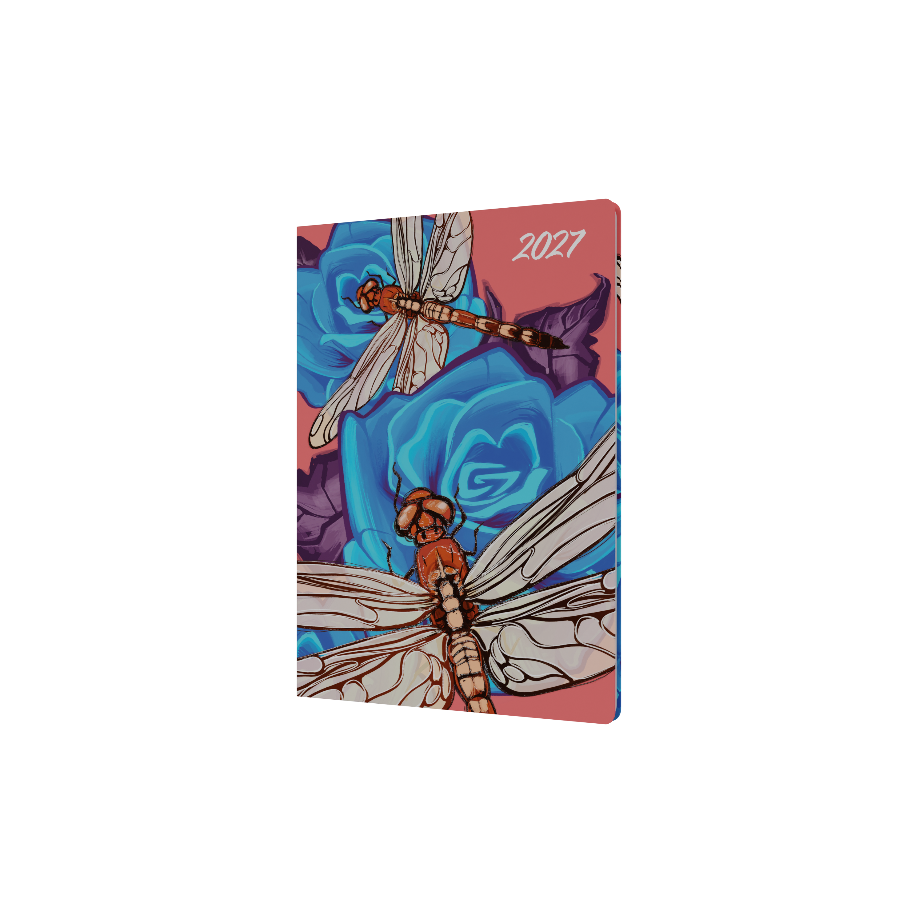 The Roses 2027 A5 Week to View Dragonfly front cover