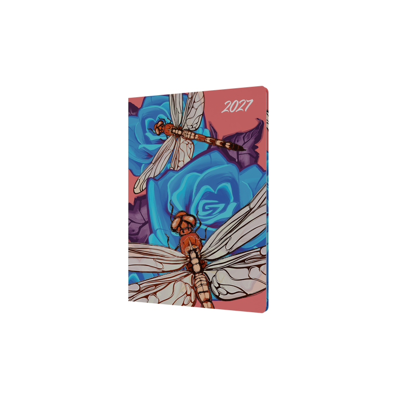 The Roses 2027 A5 Week to View Dragonfly front cover