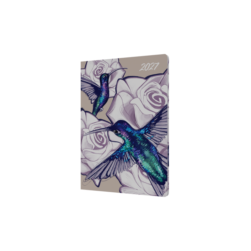 The Roses 2027 A5 Week to View Hummingbird front cover