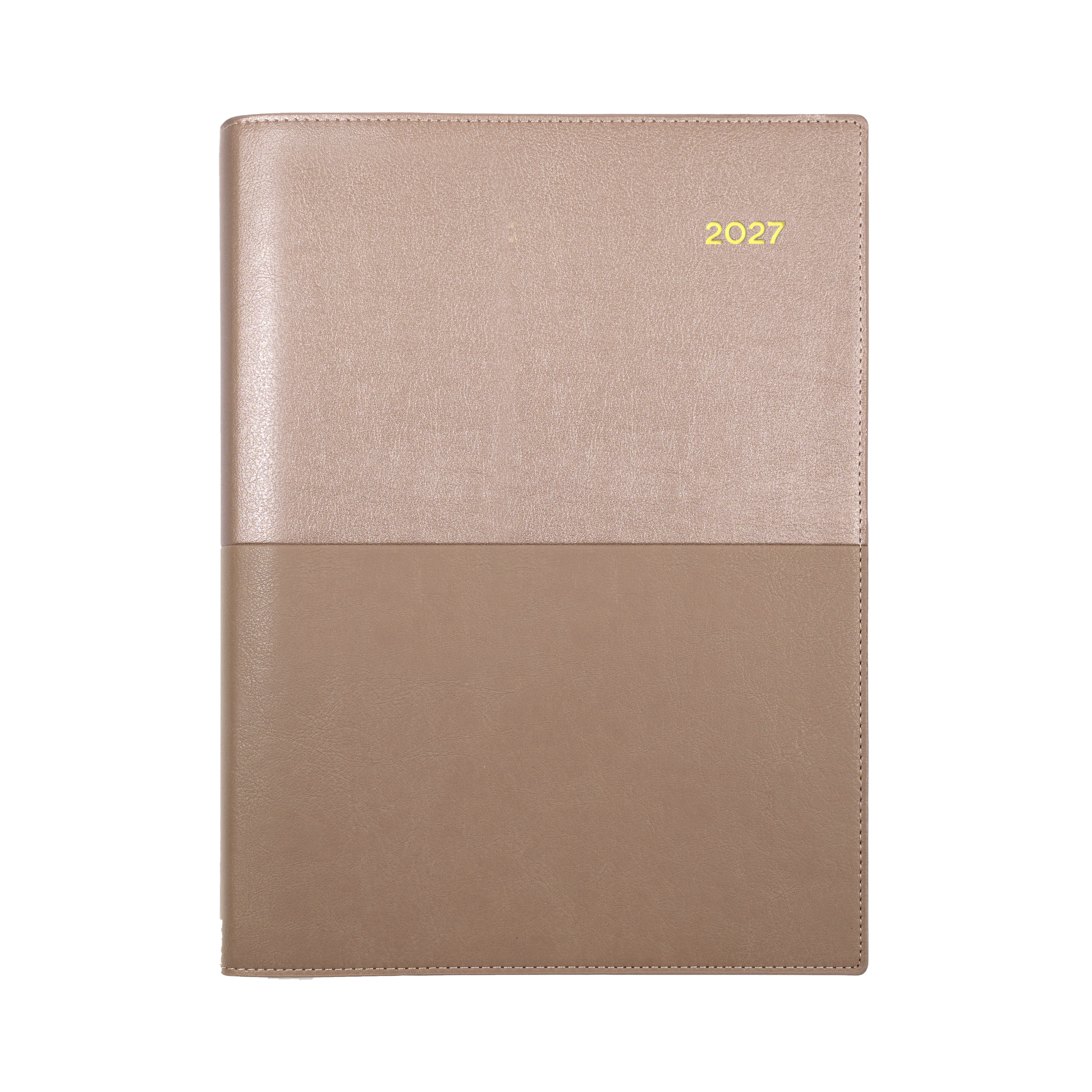 Collins Vanessa 2027 A4 Day to Page Diary Rose Gold front cover