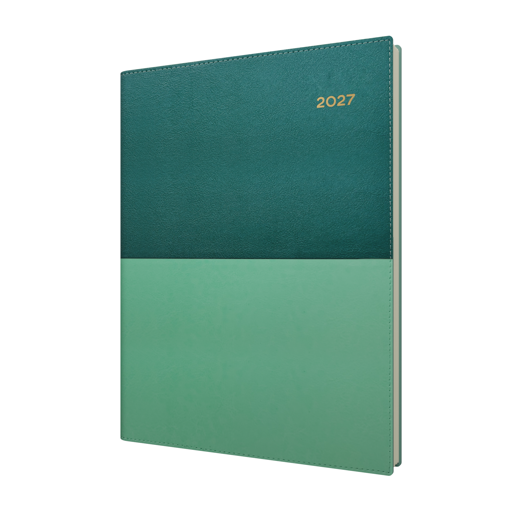 Collins Vanessa 2027 A4 Day to Page Diary Teal front cover