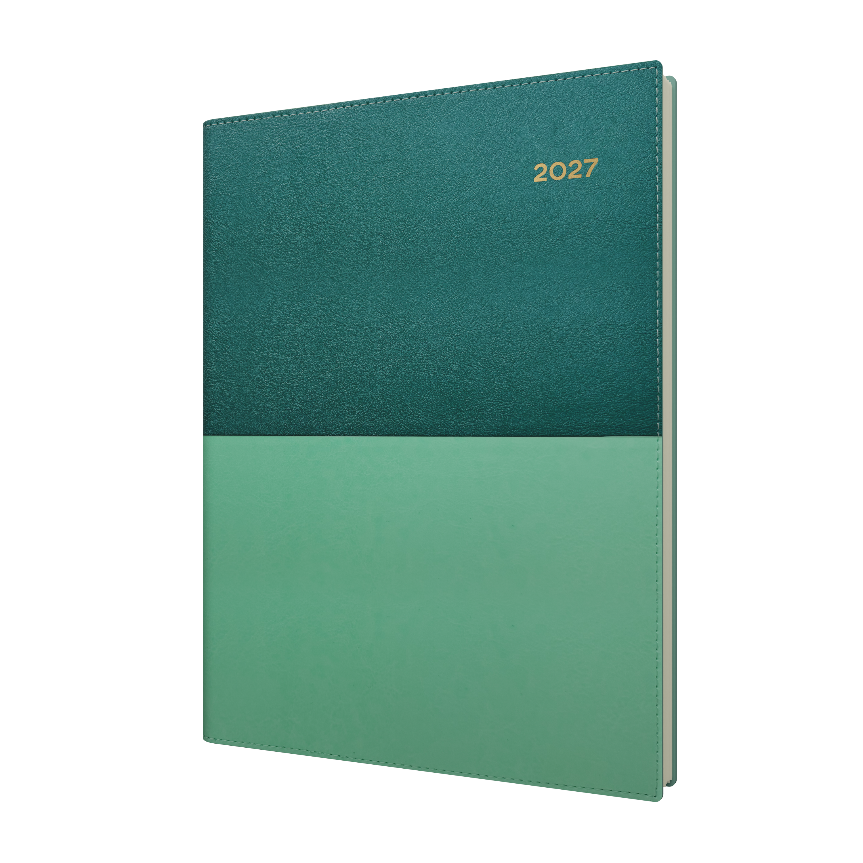 Collins Vanessa 2027 A4 Day to Page Diary Teal front cover