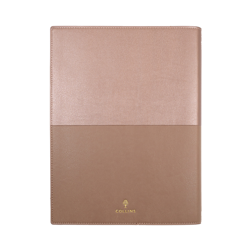 Collins Vanessa 2027 A4 Week to View Diary Rose Gold interior week to view layout