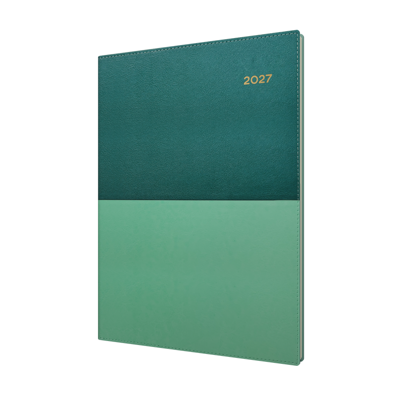 Collins Vanessa 2027 A4 Week to View Diary Teal front cover