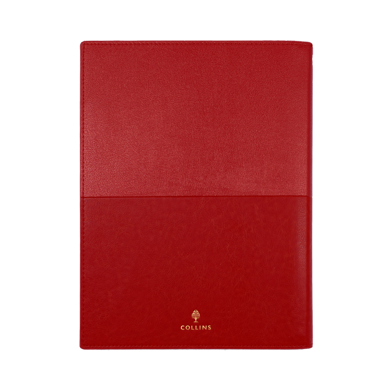 Collins Vanessa 2027 A5 Day to Page Diary Red interior day to page layout