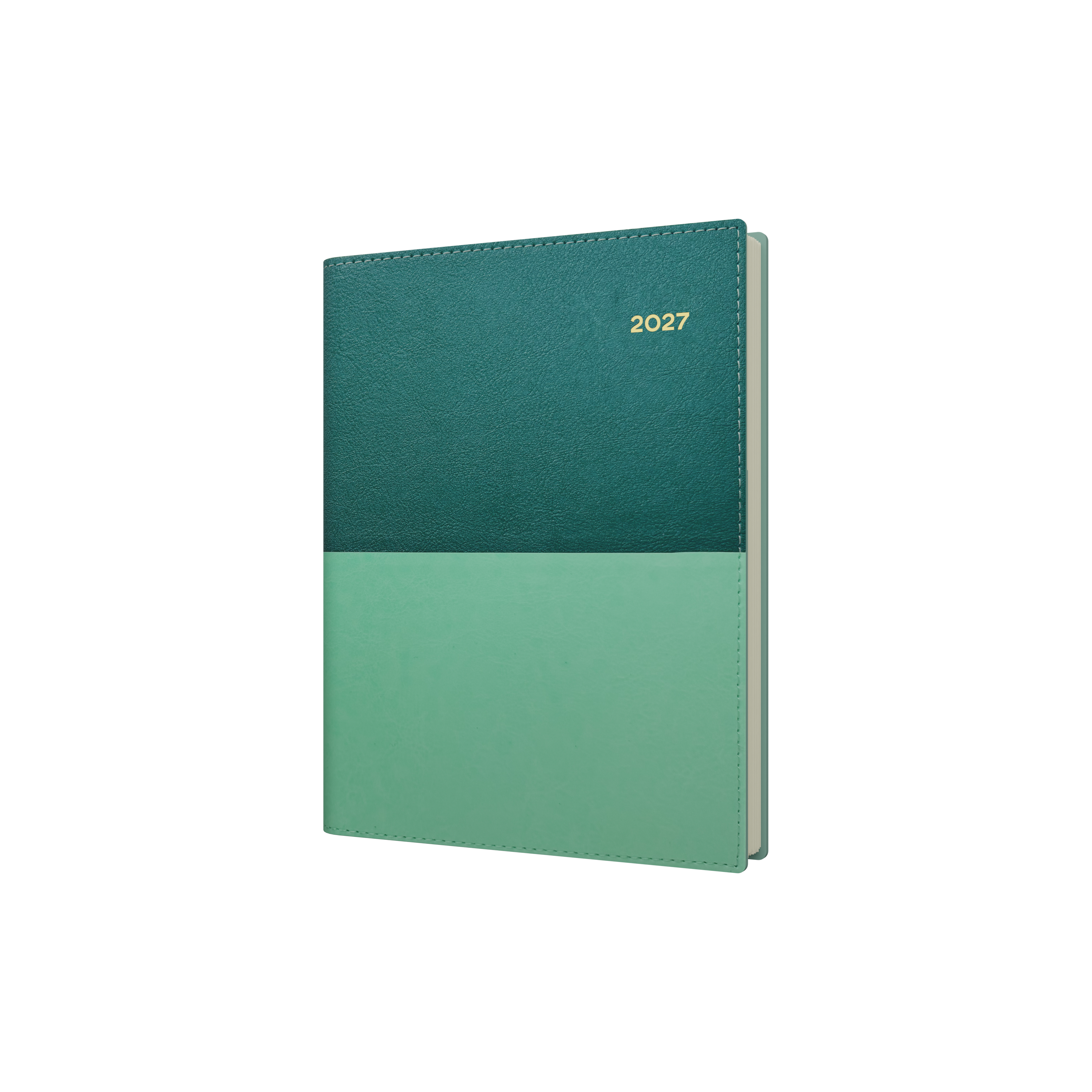 Collins Vanessa 2027 A5 Day to Page Diary Teal front cover