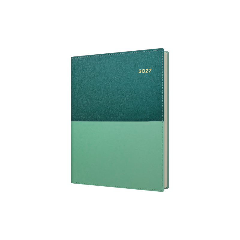 Collins Vanessa 2027 A5 Day to Page Diary Teal front cover